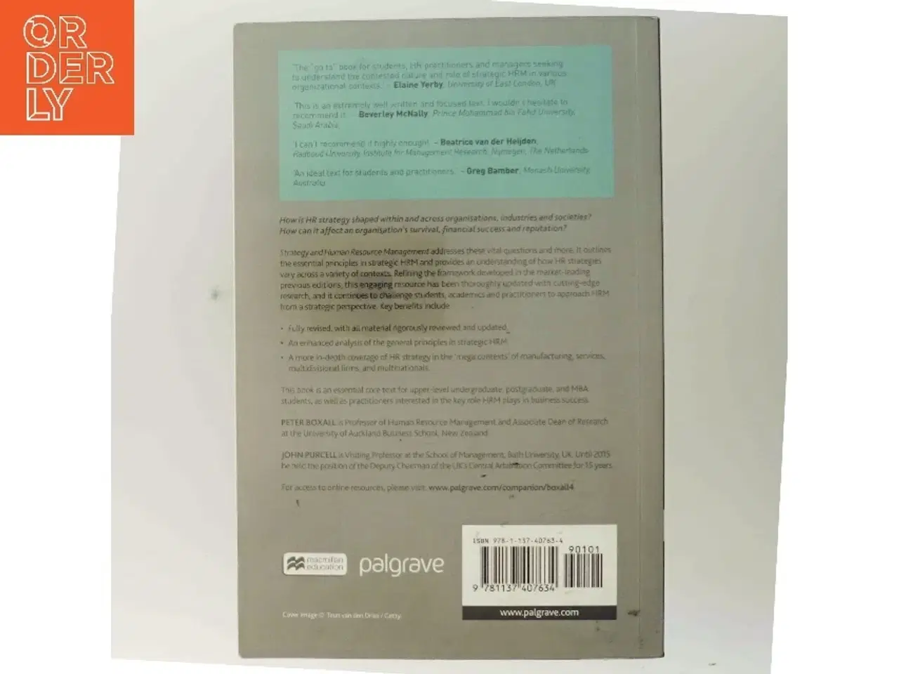 Billede 3 - Strategy and human resource management af Peter Boxall (Bog)