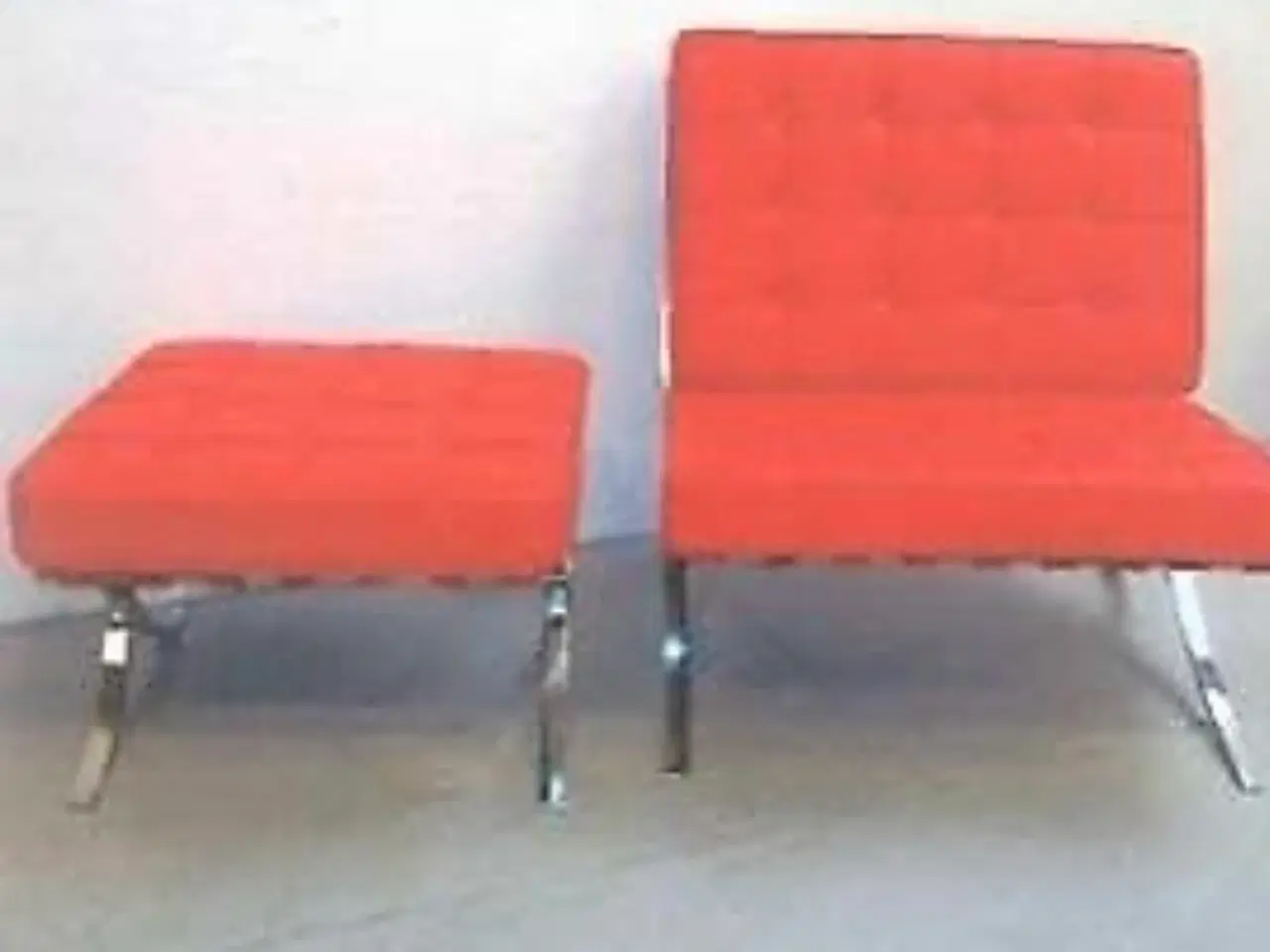 Billede 1 - Chaiselong stol med skammel