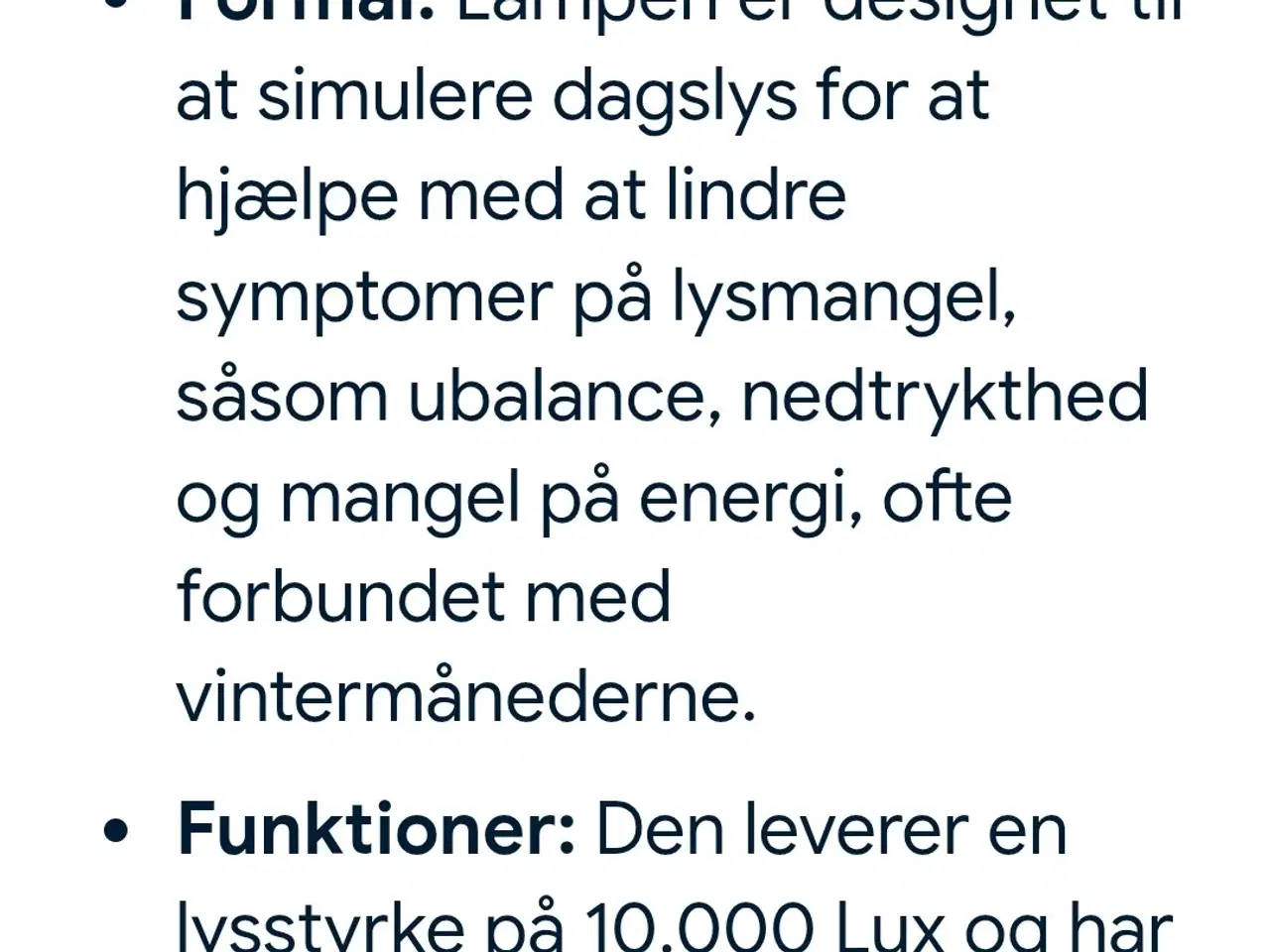 Billede 2 - Lysterapilampe. Står som ny. Brugt 2 gange