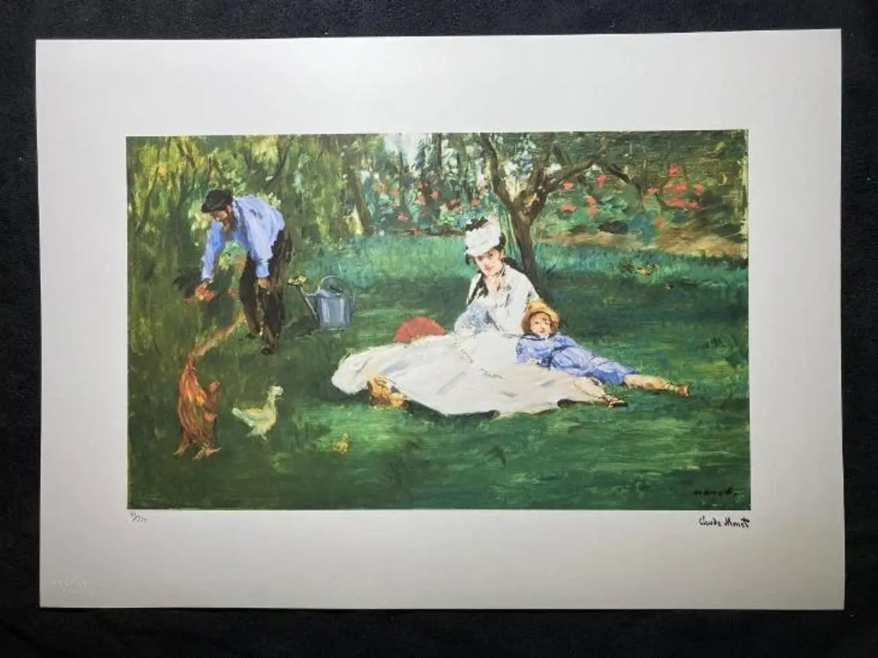 Billede 1 - Litografisk kunst tryk, Claude Monet