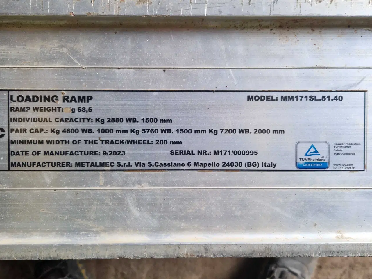 Billede 4 - Alu ramper 7200 kg.