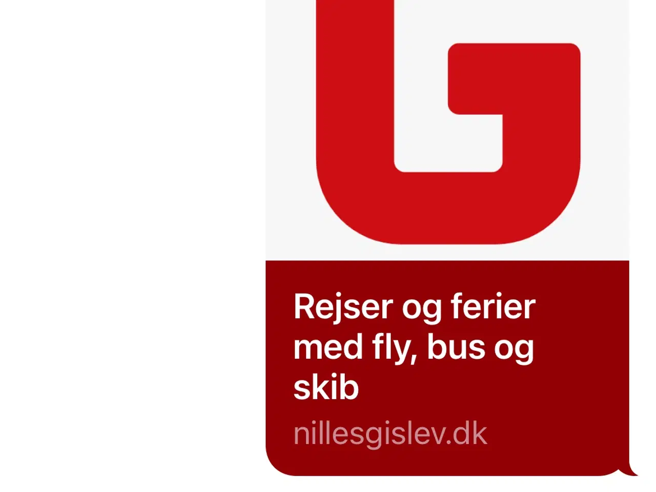 Billede 1 - KØBES. Gavekort til Gislev og Nilles rejser