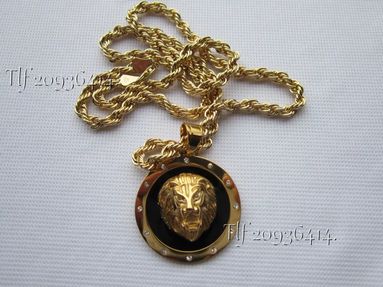 Billede 1 - Halskæde, løve halskæde