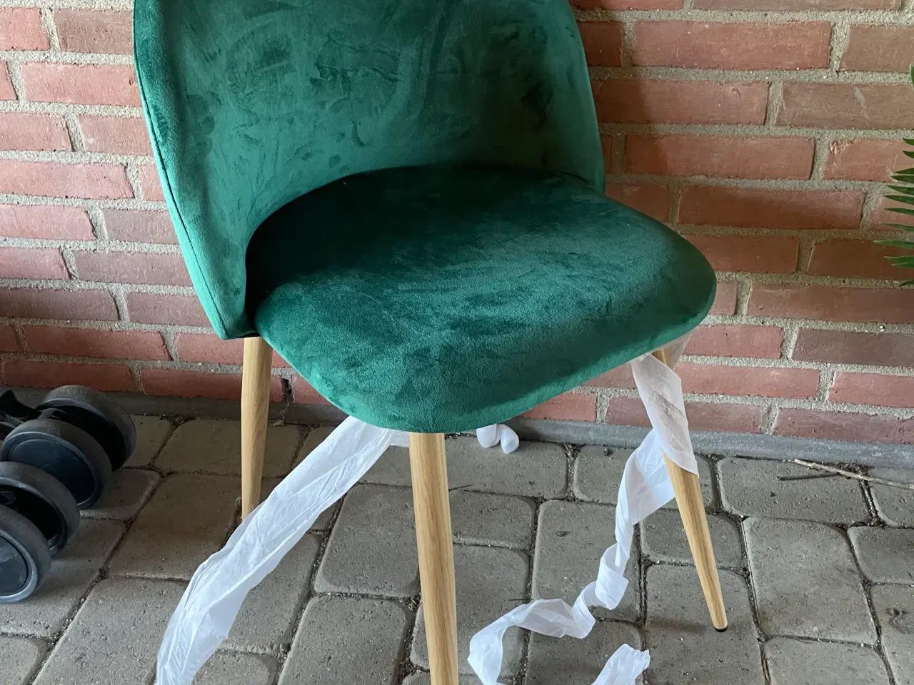 Billede 1 - grønne velour stole 