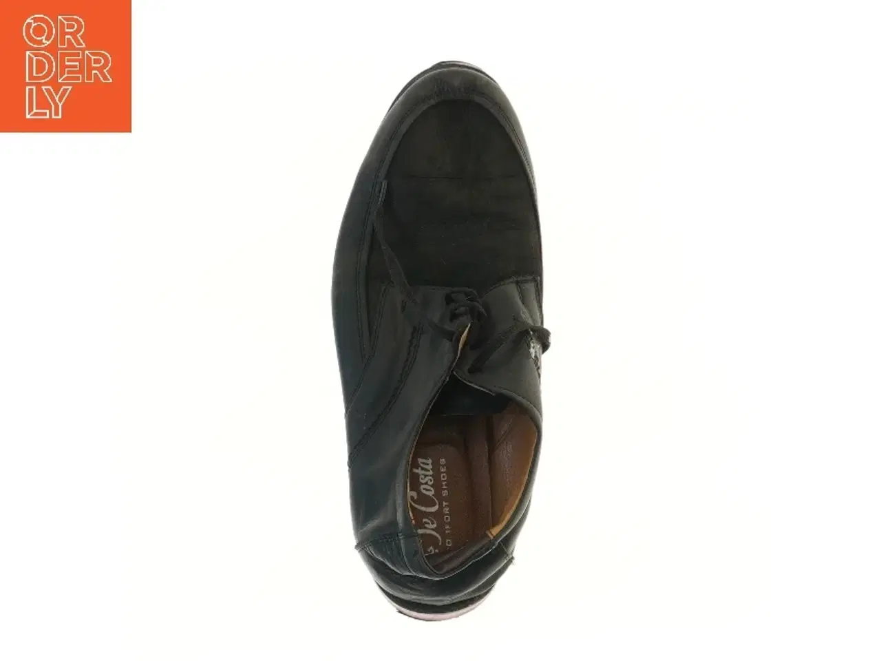 Billede 2 - Sort herresko med rød sål, str. 44 fra De Costa (str. 44 )