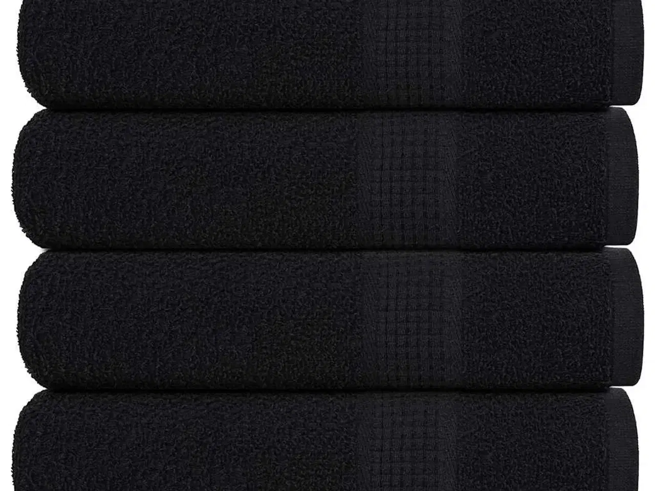 Billede 1 - Håndklæder 4 stk. 70x140 cm 360 g/m2 100 % bomuld sort