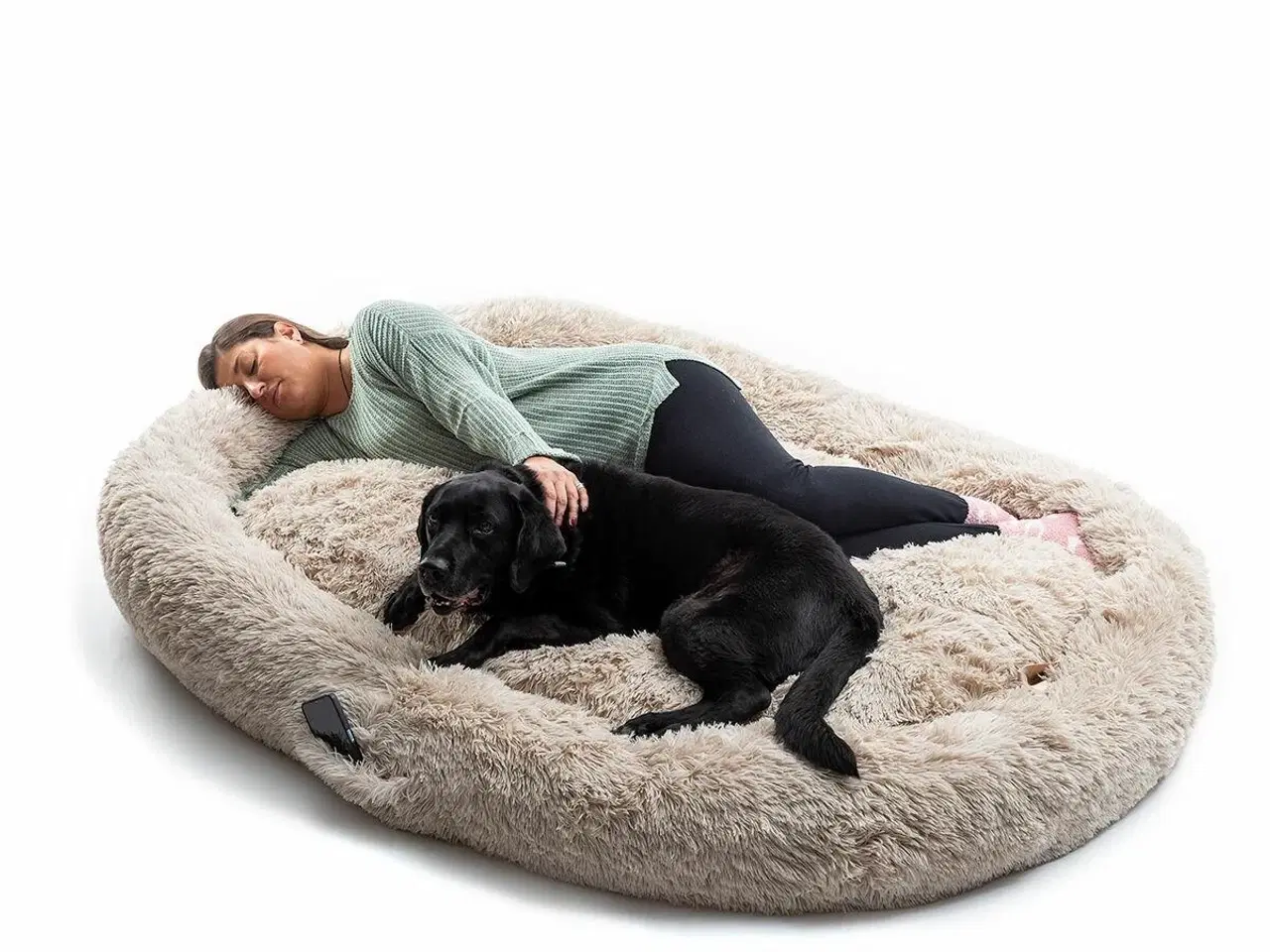 Billede 4 - Hundeseng til mennesker - Human Dog Bed XXL Beige