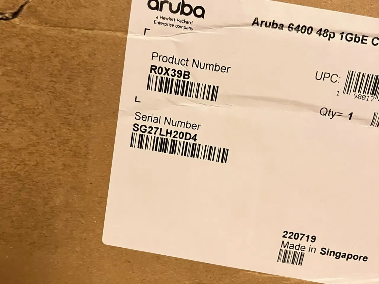 Billede 2 - Aruba 6400 48p 10Gb netværksswitch