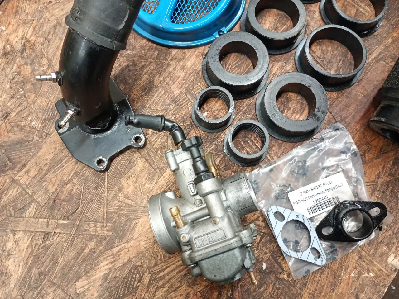 Billede 3 - Næsten ny Polini CP Karburator 21mm  Med større st