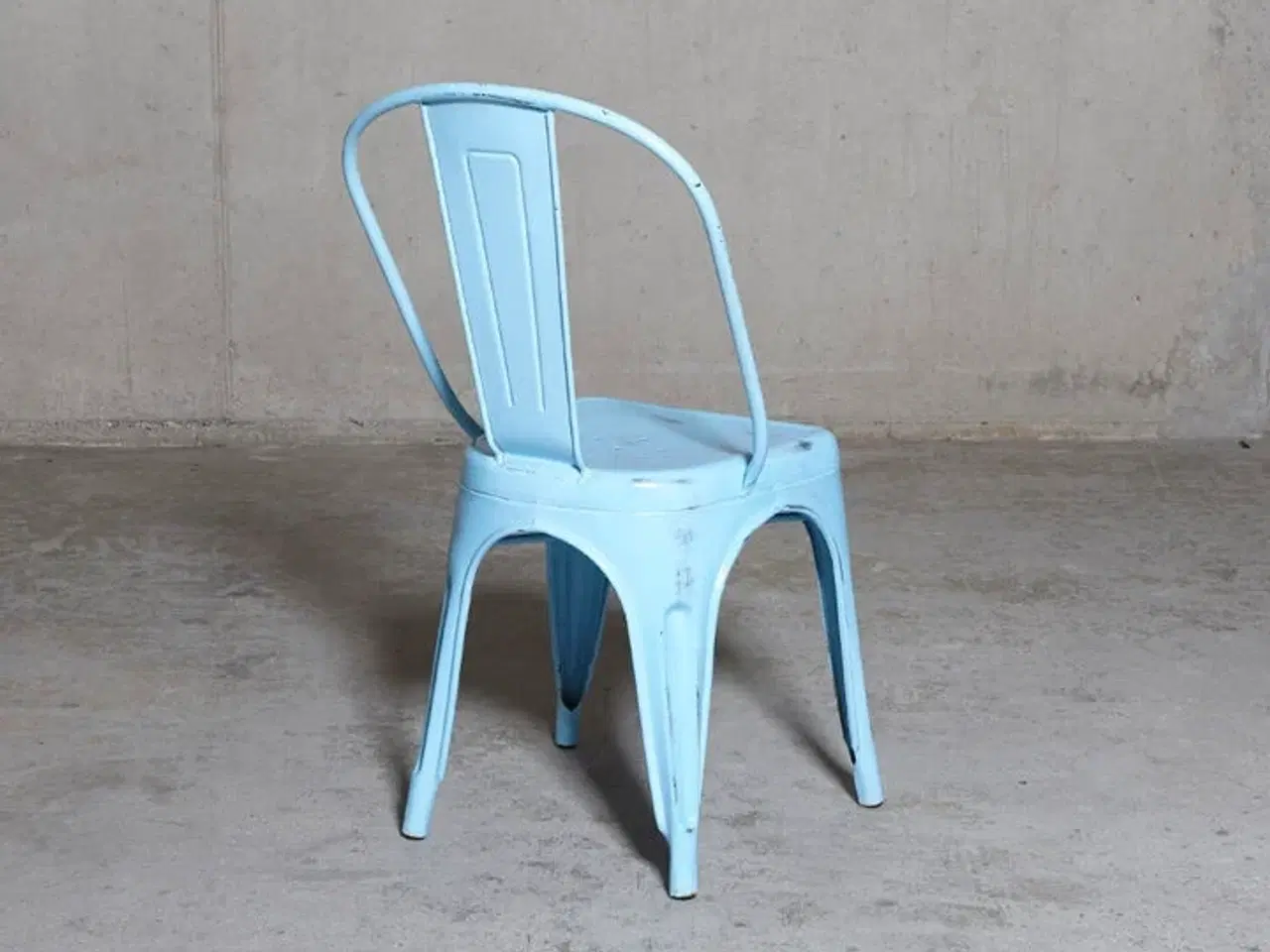 Billede 2 - 4 stk. Nye Jernstole i light blue