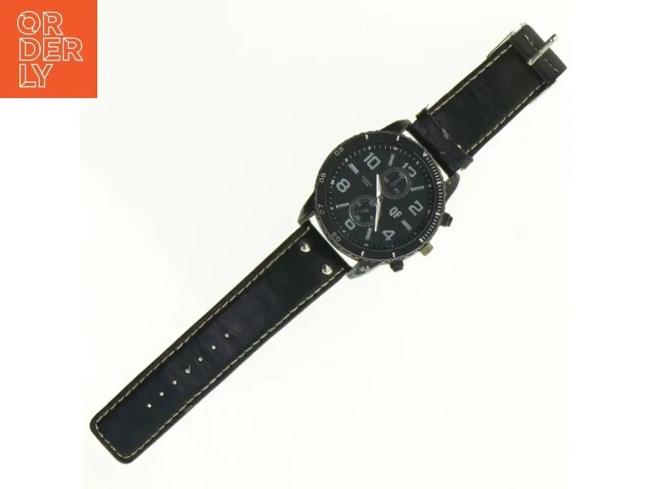 Billede 1 - Herreur med læderrem (str. Ø 5 cm)