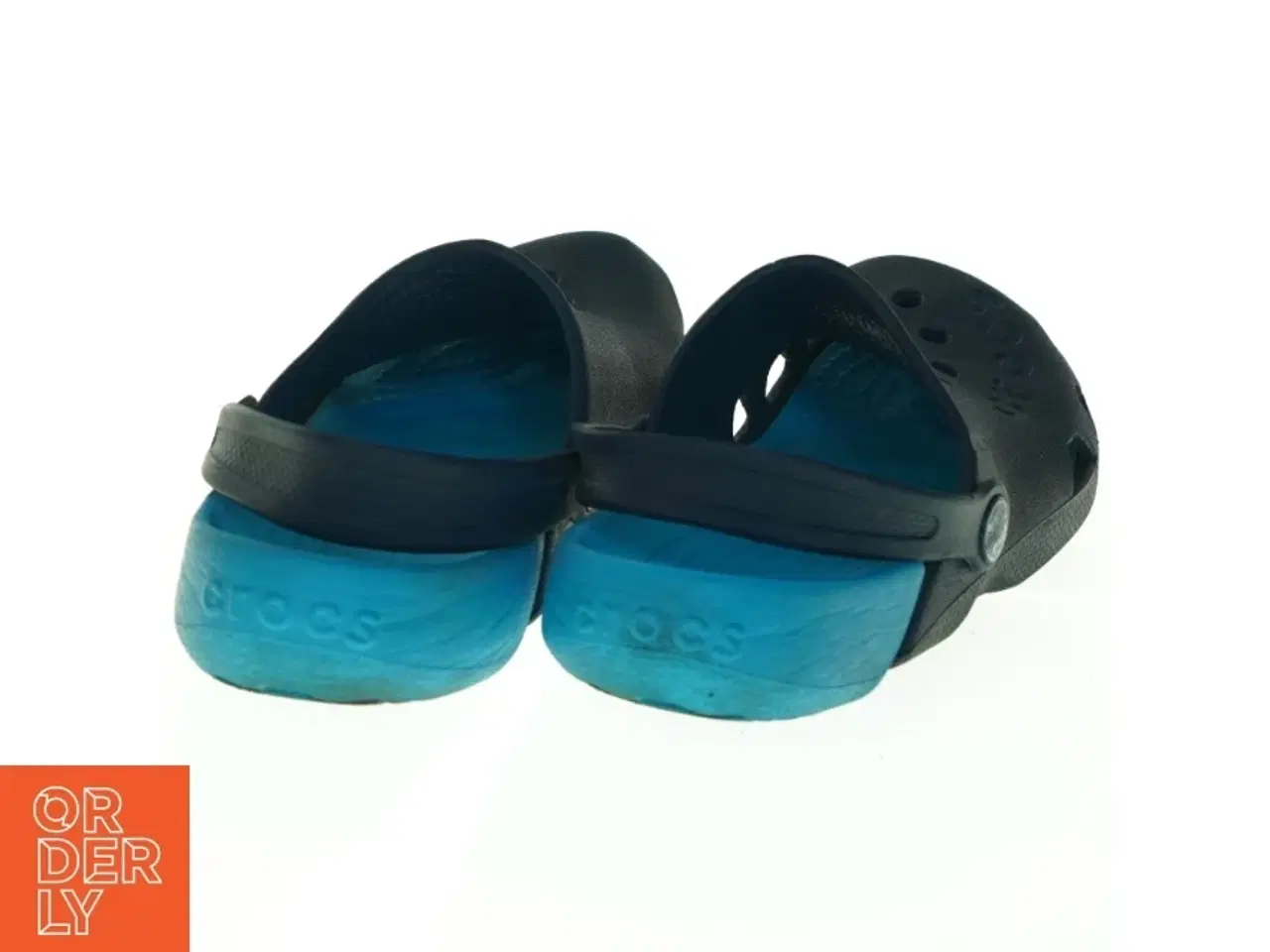 Billede 2 - Sorte og blå sko fra Crocs (str. Ukendt. 24,5 cm lang)