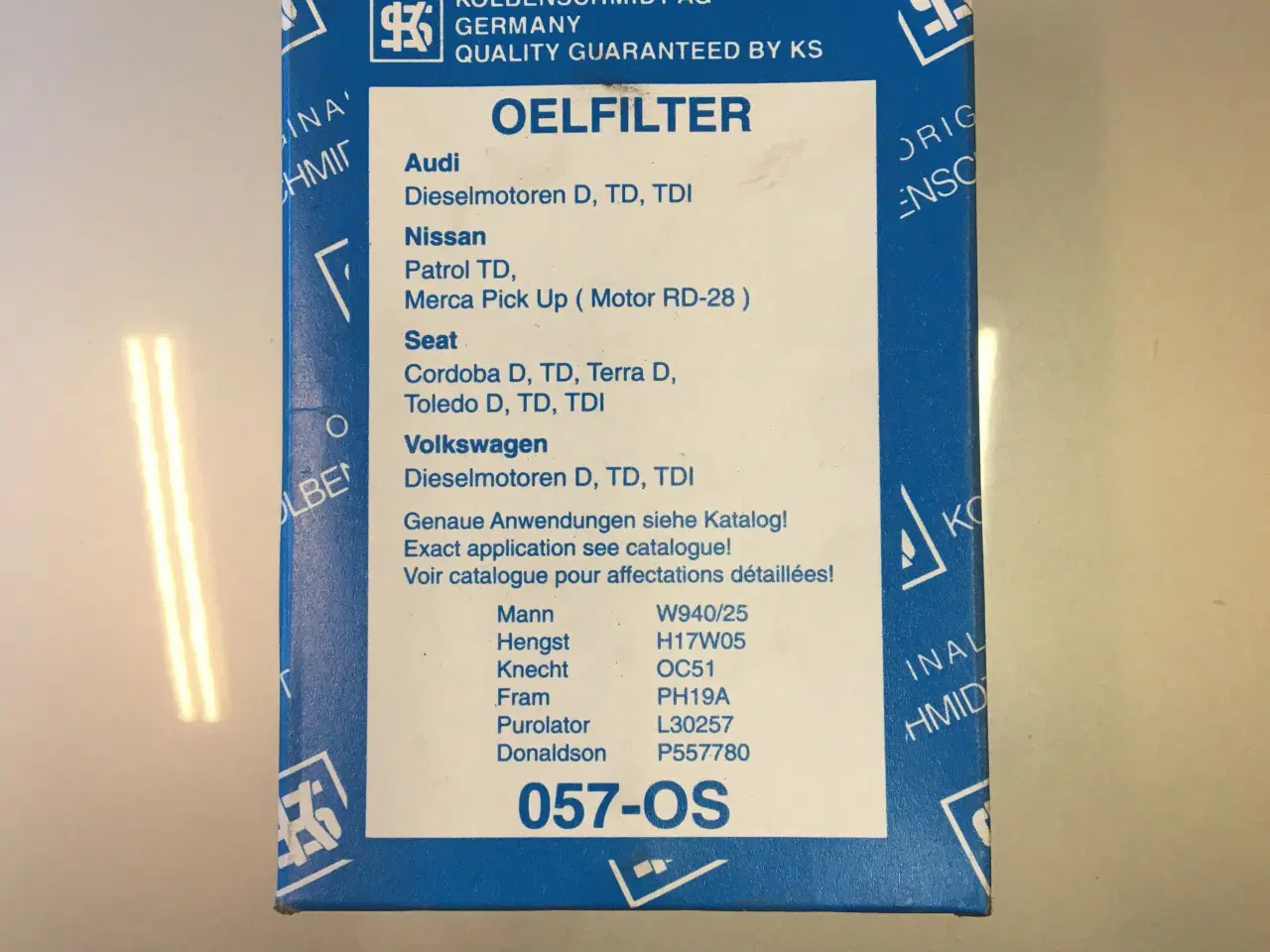 Billede 1 - Oliefilter TDI