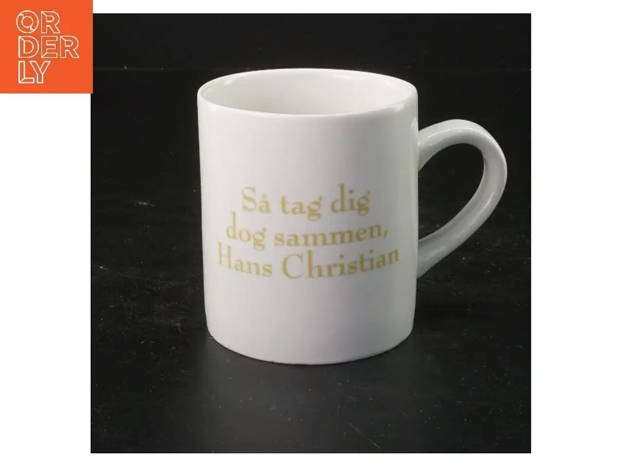 Billede 7 - Porcelænskrus med tekst fra Matador (str. Ø 8x9 cm)