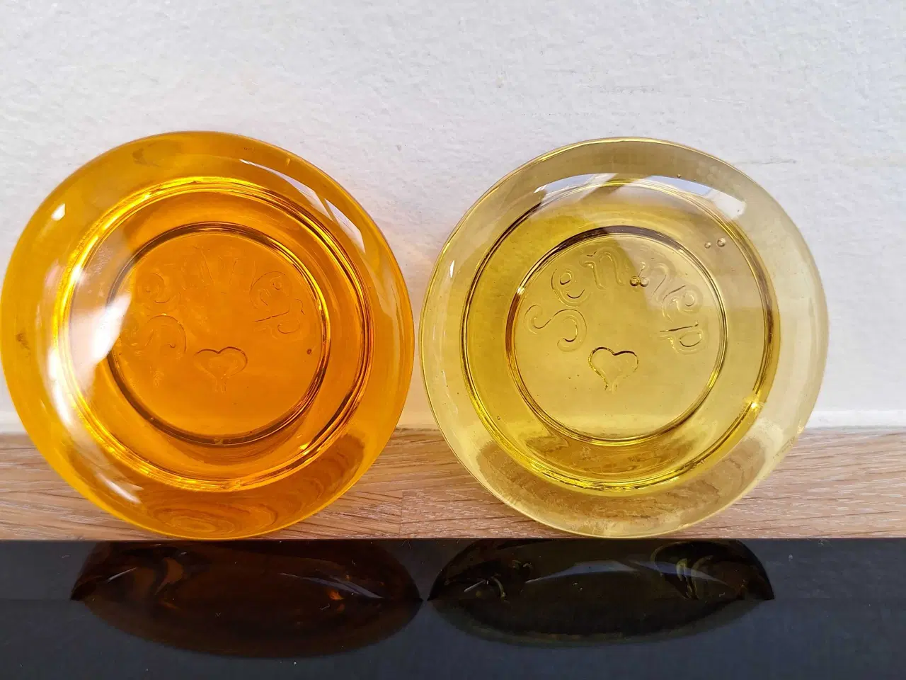 Billede 6 - Holmegaard Palet sennepskrukker 