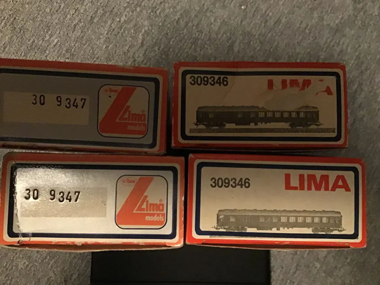 Billede 1 - Modeltog, Lima passagervogne 4 stk i org. emballag