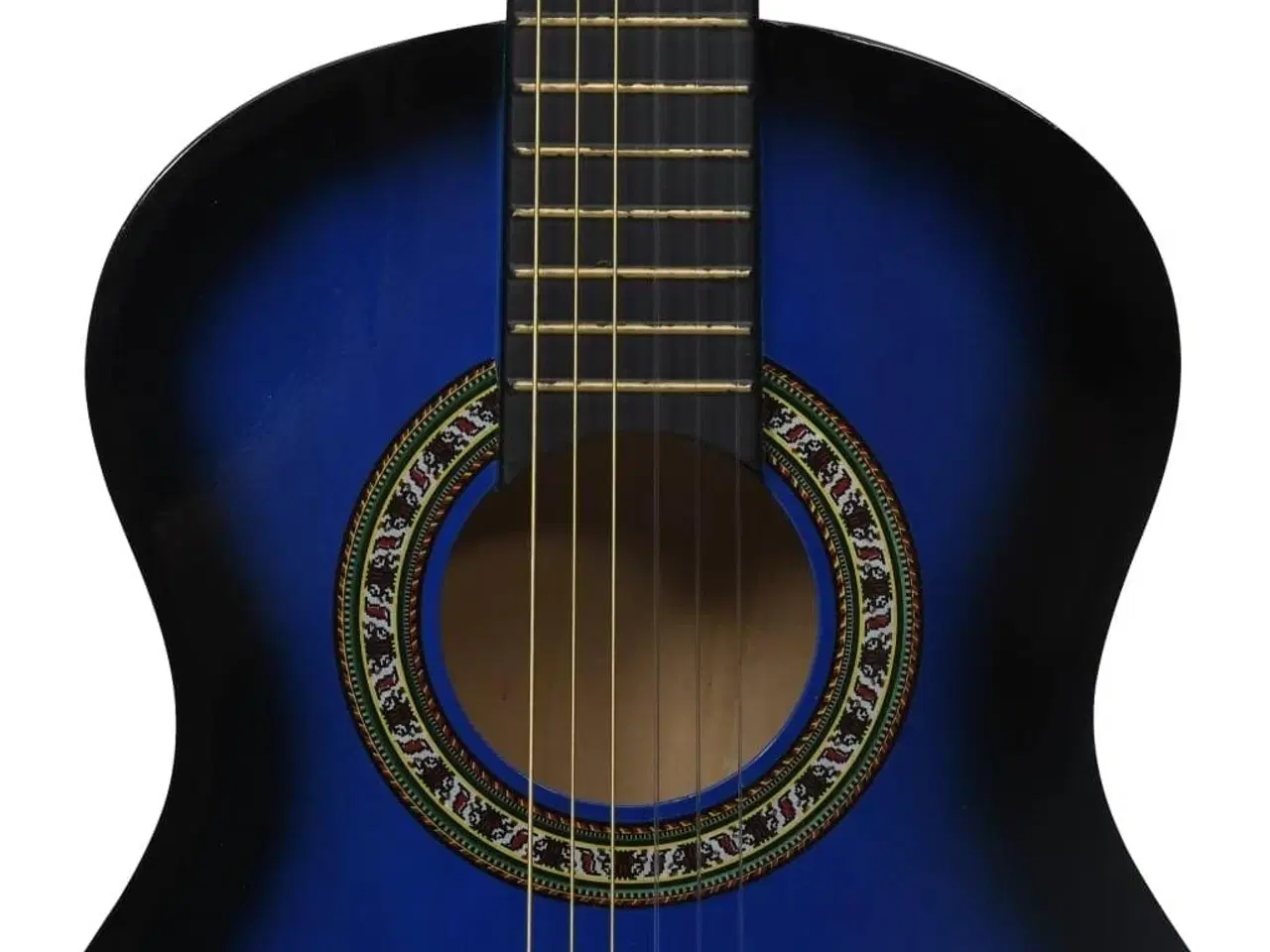 Billede 9 - Klassisk guitarsæt 8 dele for begyndere 1/2 34" blå