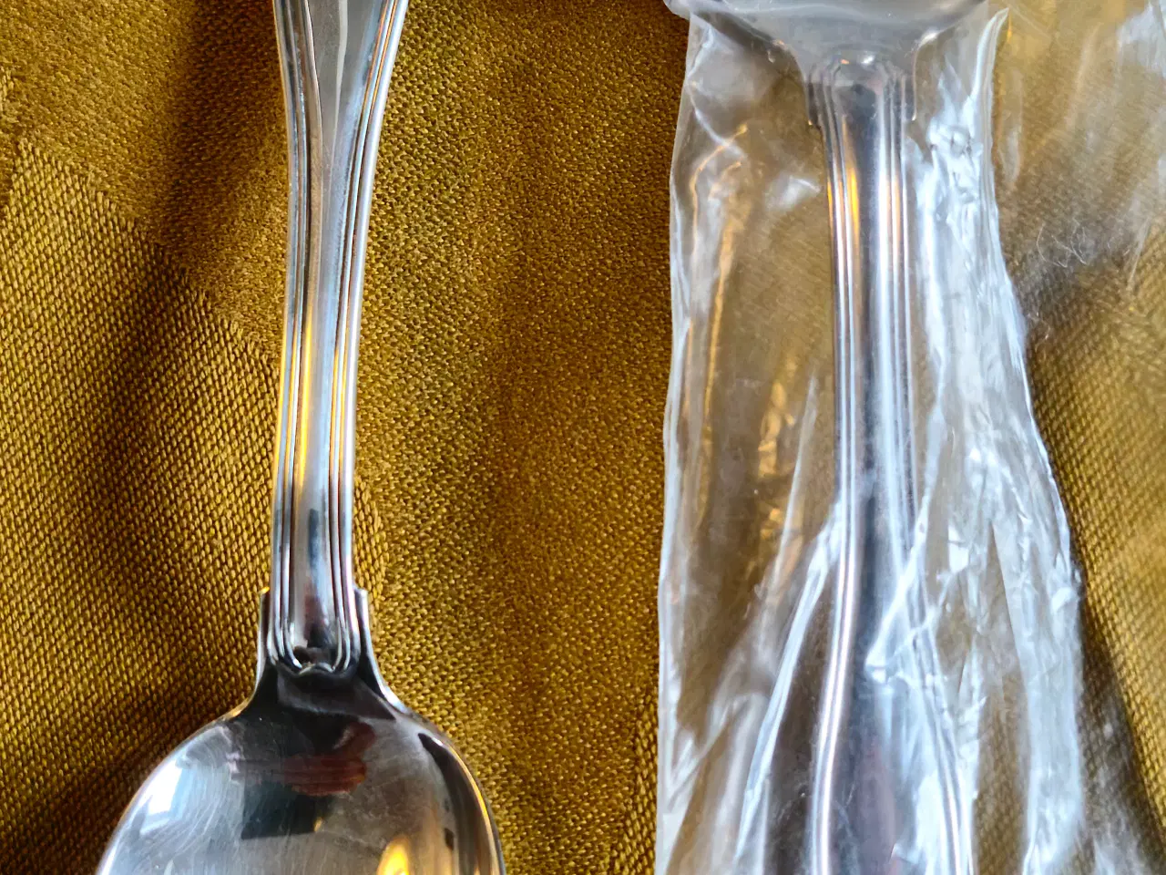 Billede 1 - Georg Jensen dobbelt riflet spiseske 3-tårne