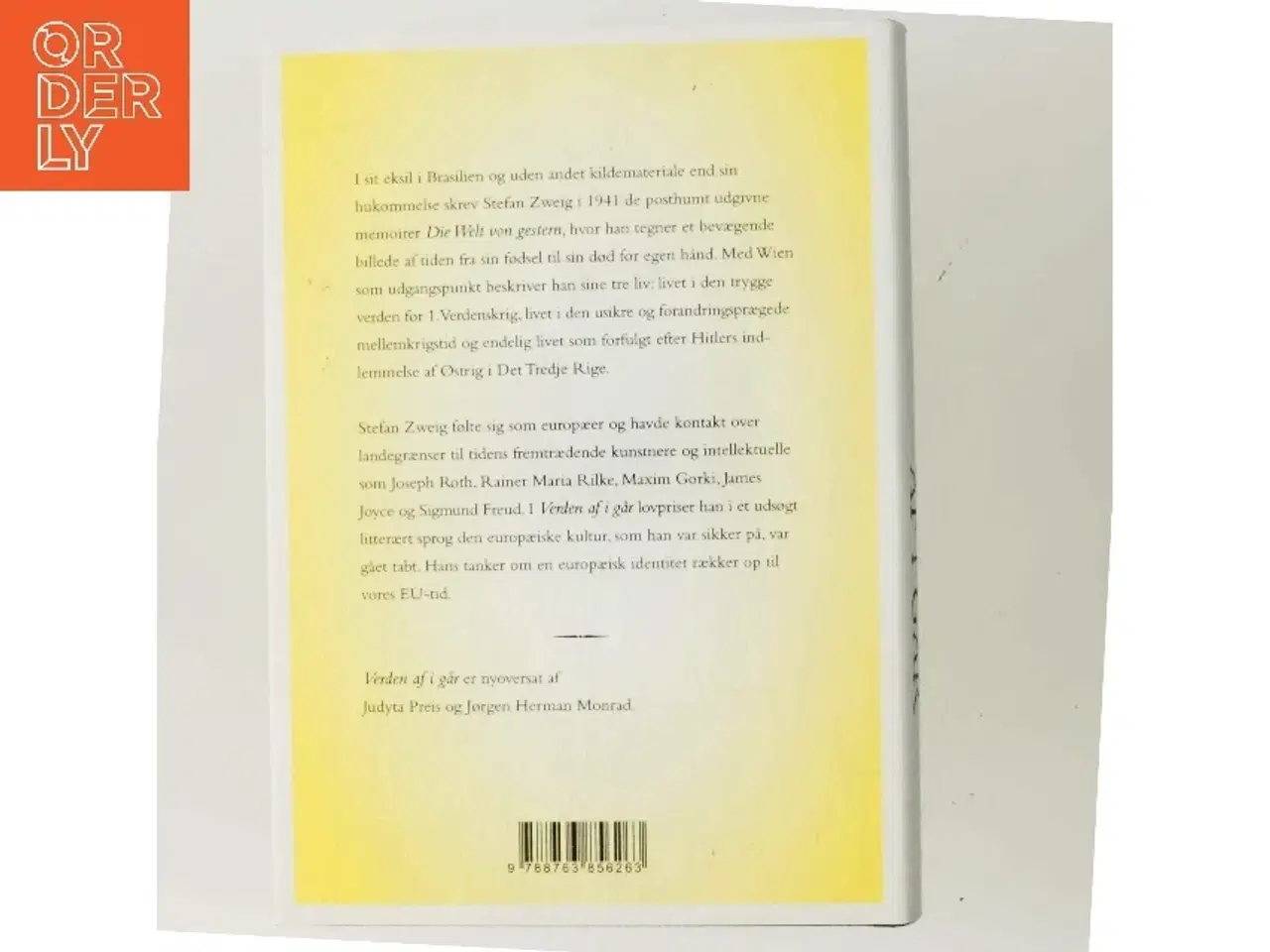 Billede 3 - Verden af i går : en europæers erindringer (Ved Preis og Monrad) af Stefan Zweig (Bog)