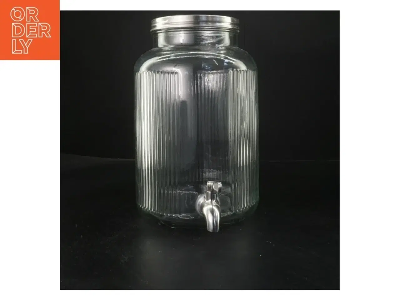 Billede 1 - Glas drikkedispenser med tappehane fra IKEA (str. 28x22 cm)