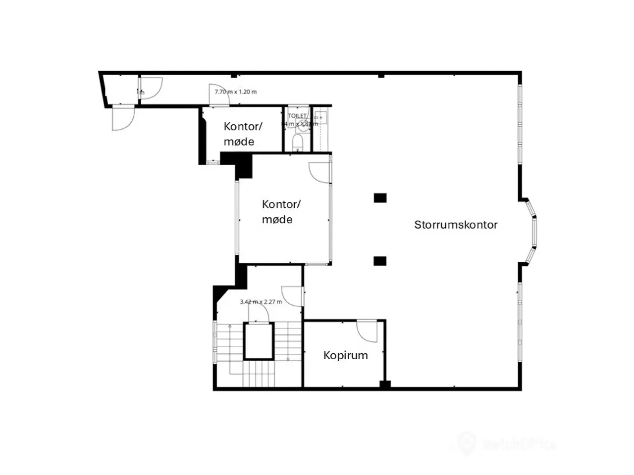Billede 22 - Lækkert og gennemgribende nyistandsat kontorlejemål på 192 m²