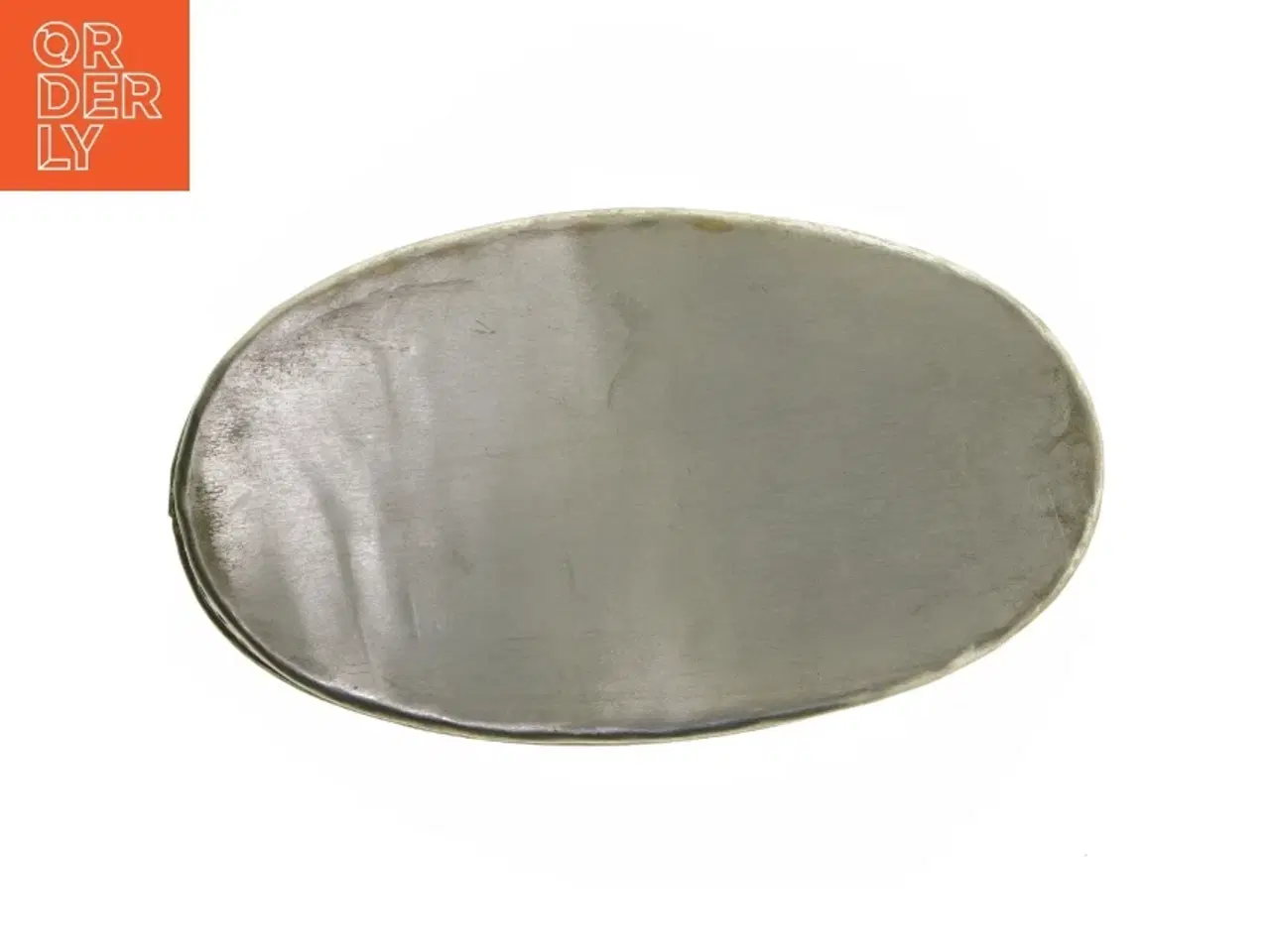 Billede 4 - Ovalt dekorativt metalfad (str. 28x16 cm)