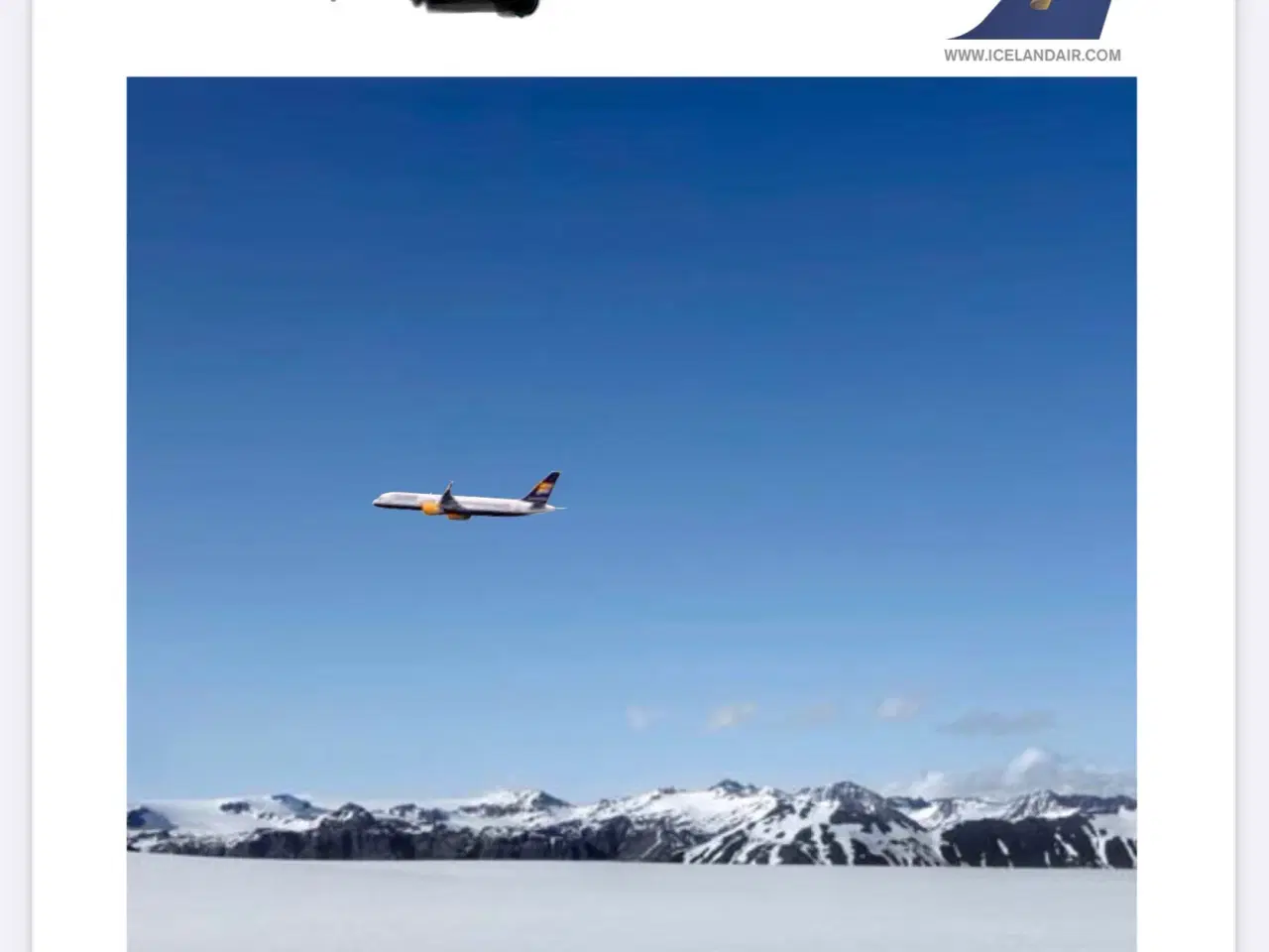 Billede 1 - Rejsegavekort Icelandair