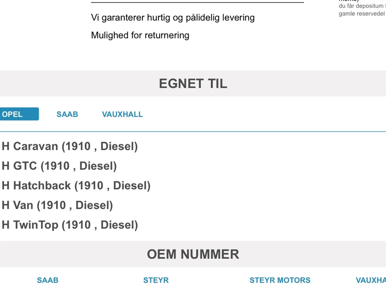 Billede 2 - Generator til opel astra h