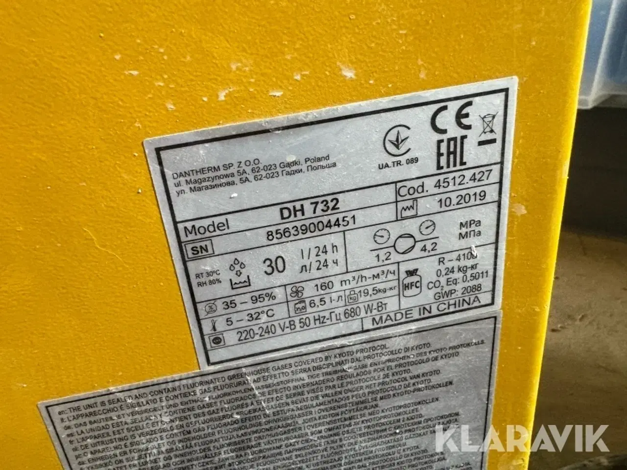 Billede 3 - Affugter Master DH 732