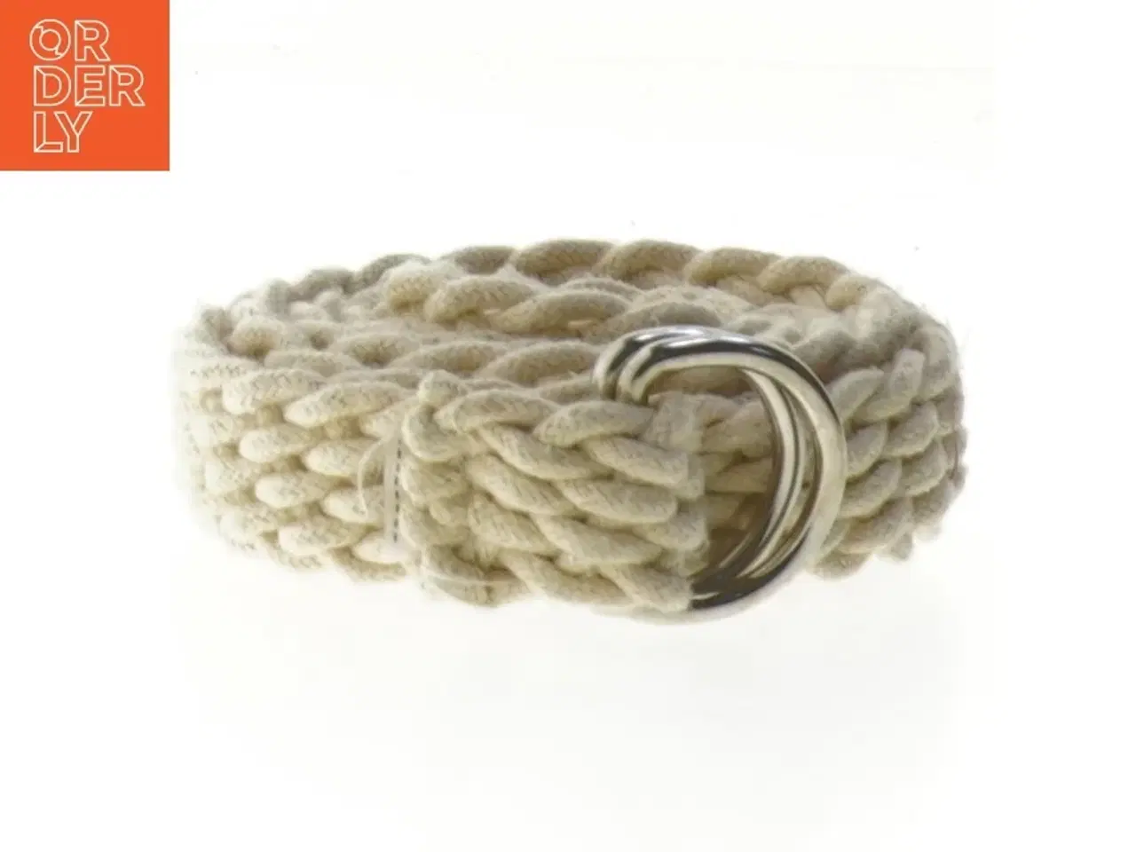 Billede 2 - Flettet bælte med dobbelt D-ring (str. 103 cm)