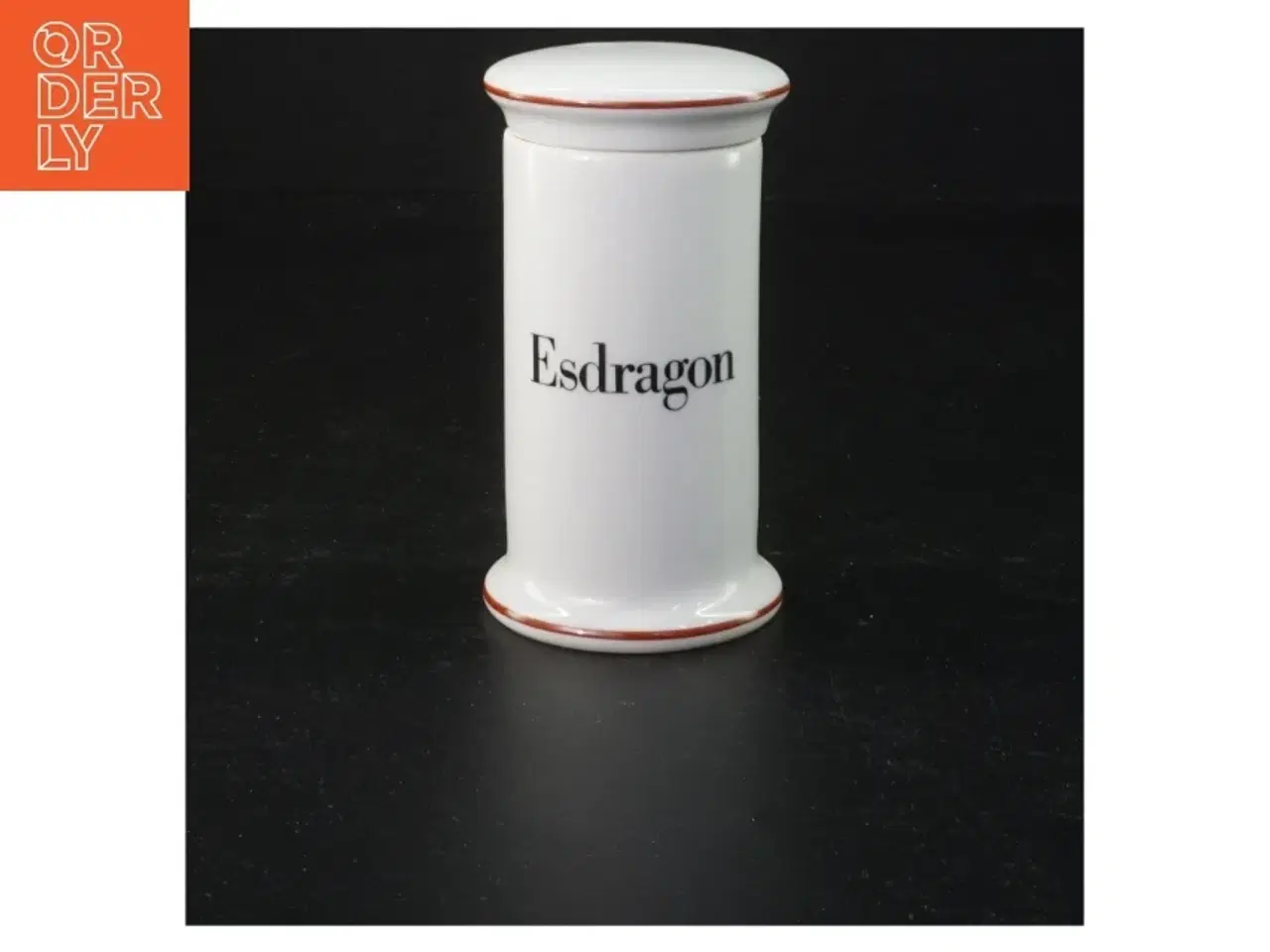 Billede 3 - Hvide porcelænkrukker til krydderier fra Bing & Grøndahl (str. 11 x Ø5 cm)