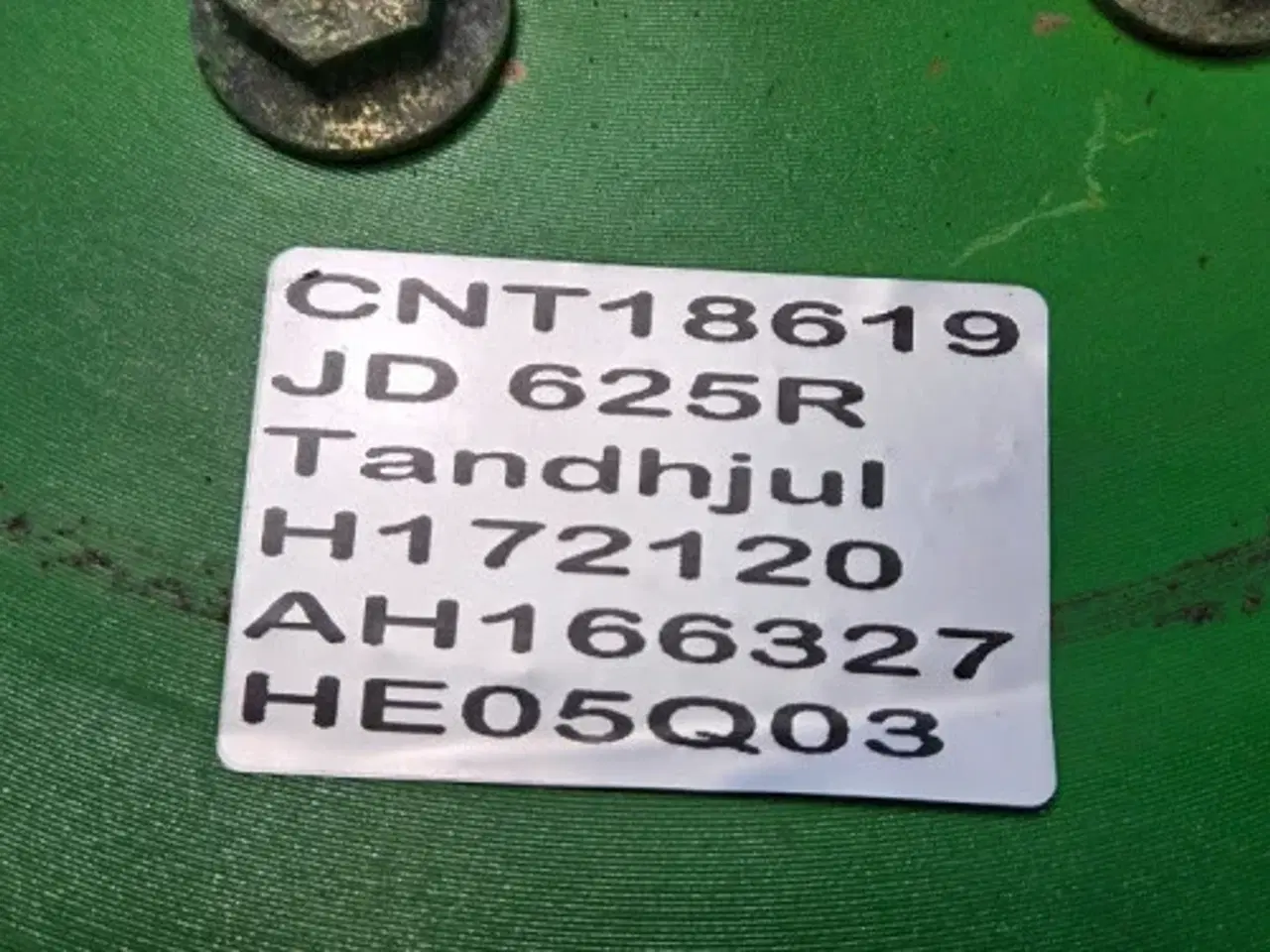 Billede 12 - John Deere 625R Tandhjul H172120