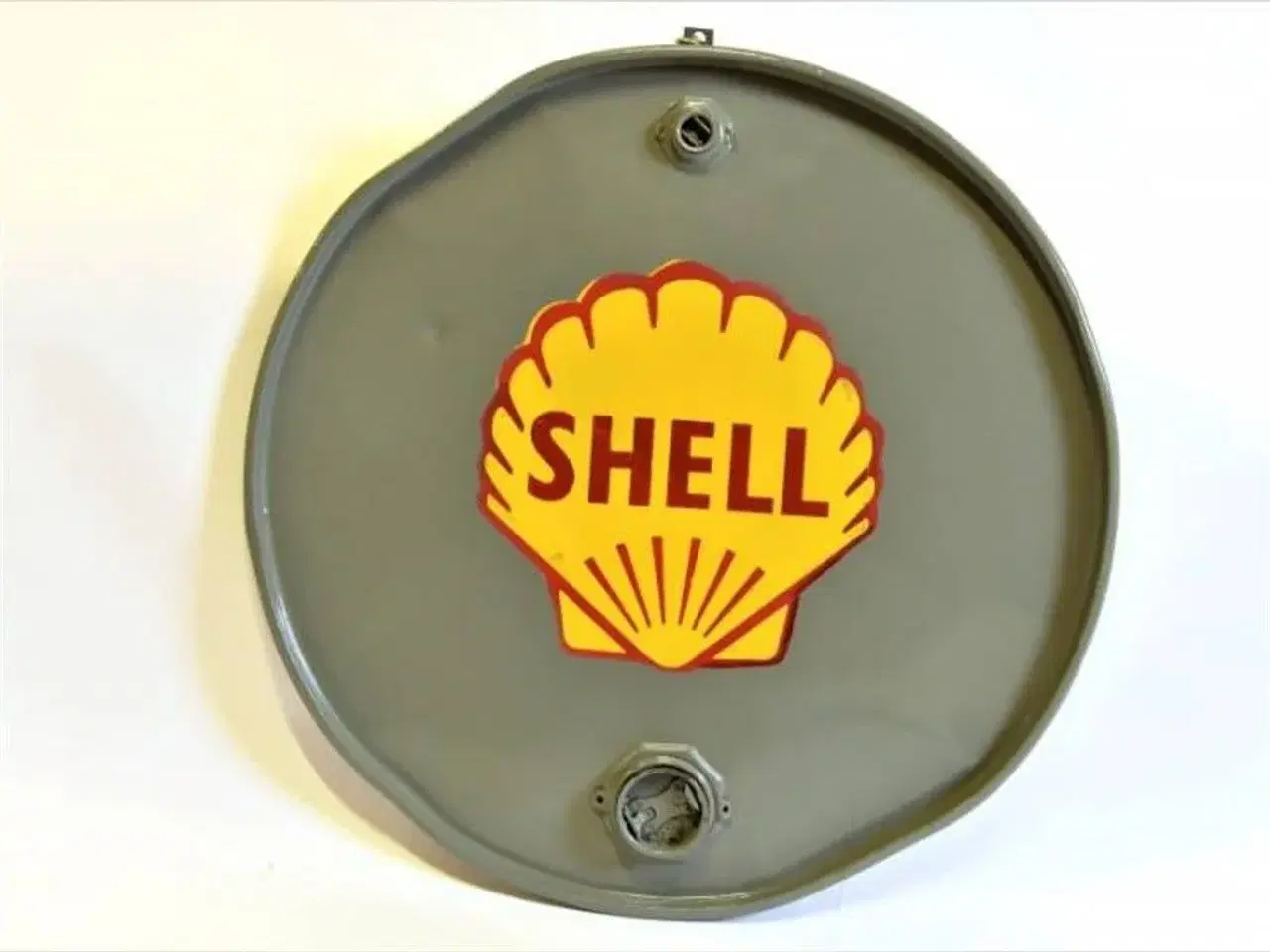 Billede 1 - Rund metal skilt med Shell logo