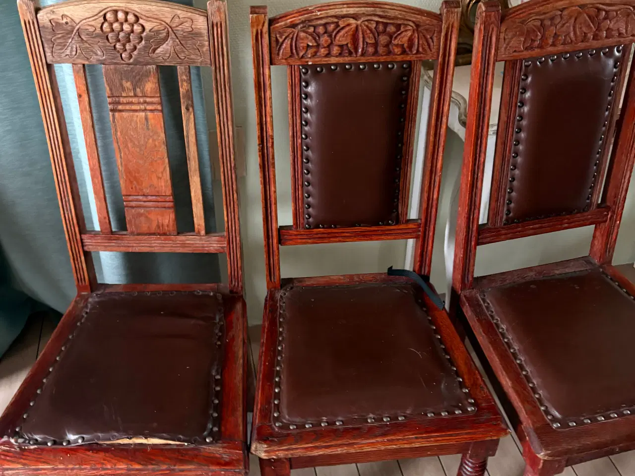 Billede 1 - Spisebords stole gl 