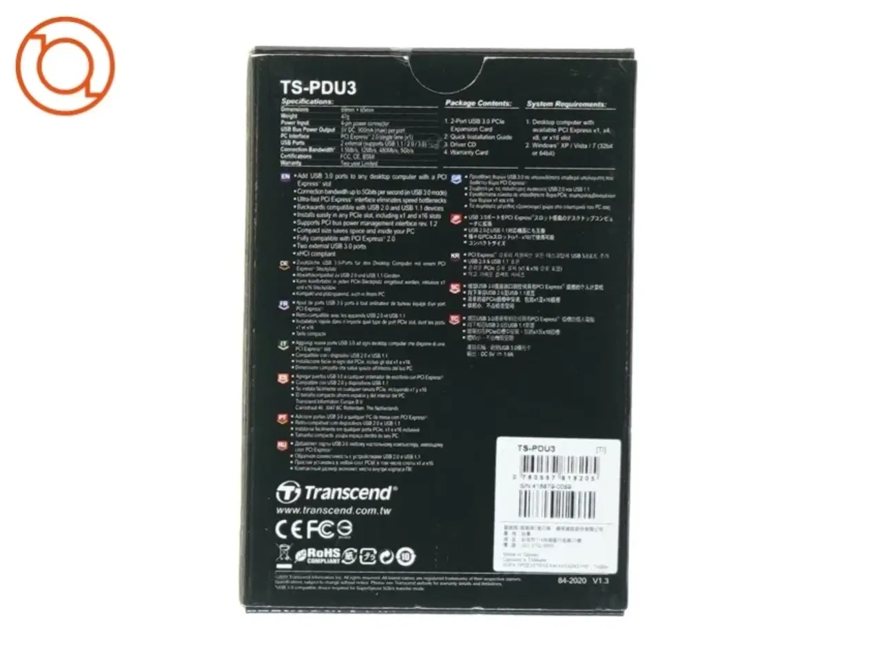 Billede 4 - USB 3.0 expansion card fra Transcend (str. 15 x 10 cm)