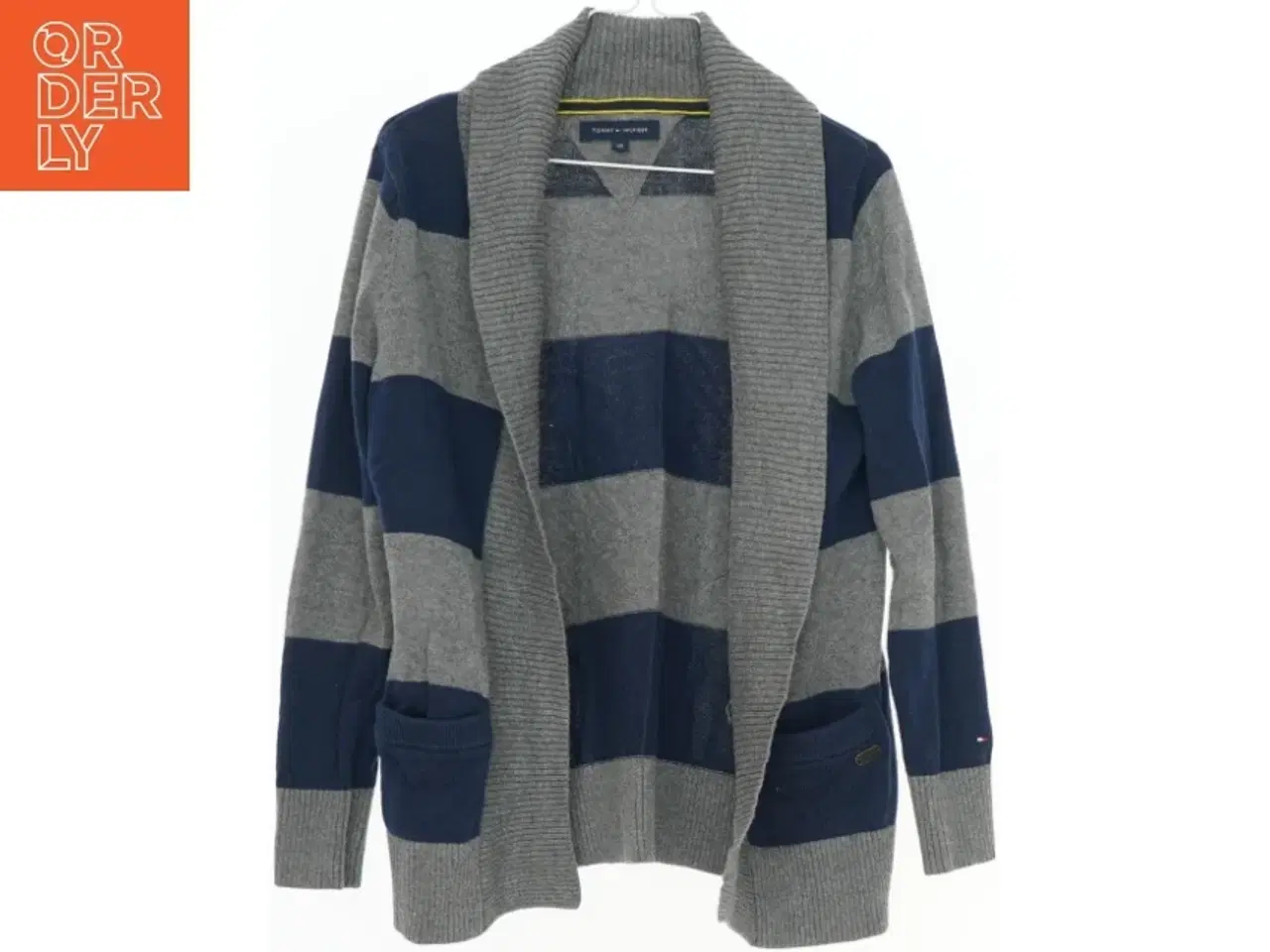 Billede 1 - Strikket cardigan med striber fra Tommy Hilfiger (str. 128)