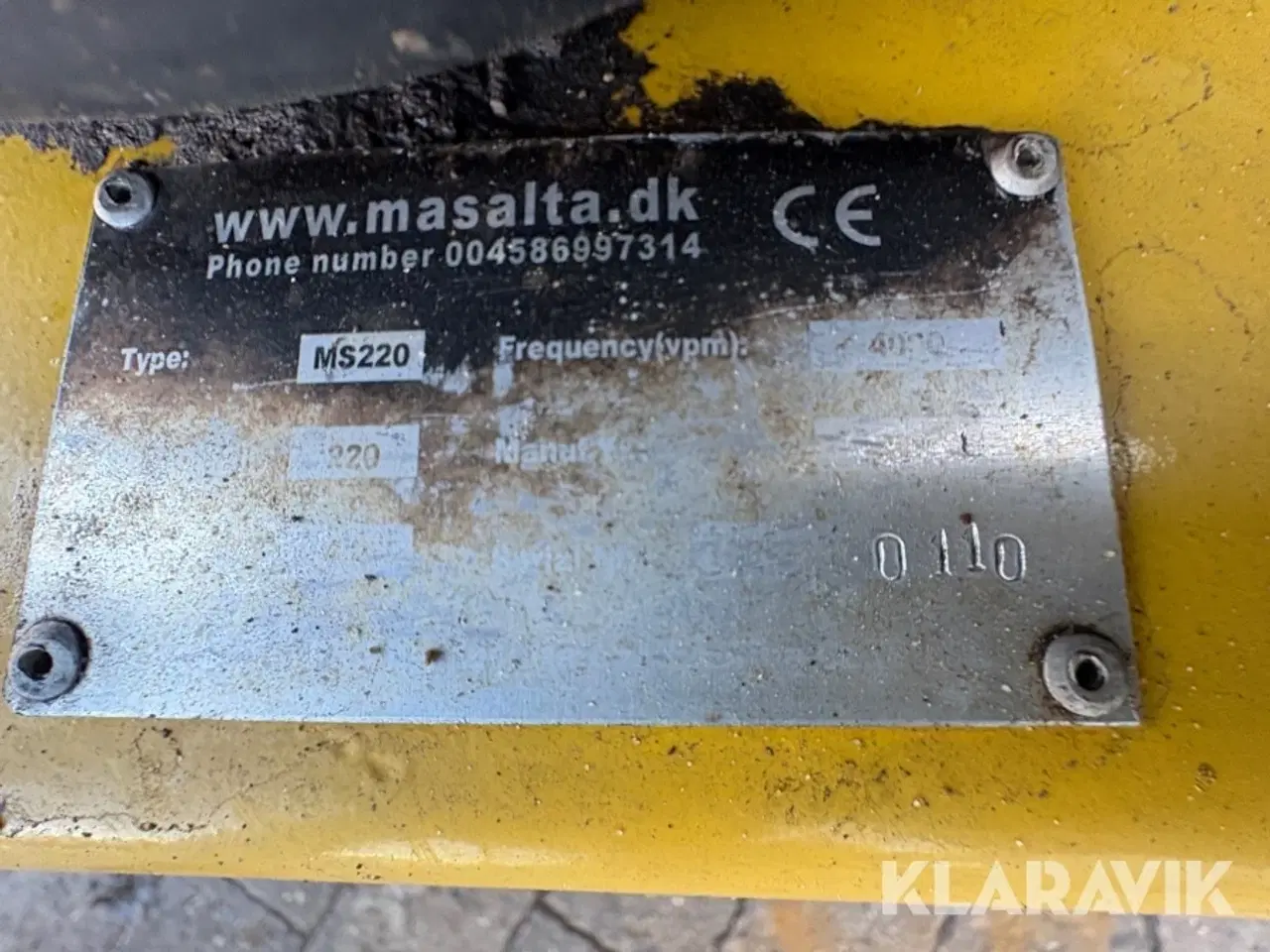 Billede 5 - Pladevibrator Masalta MS 220