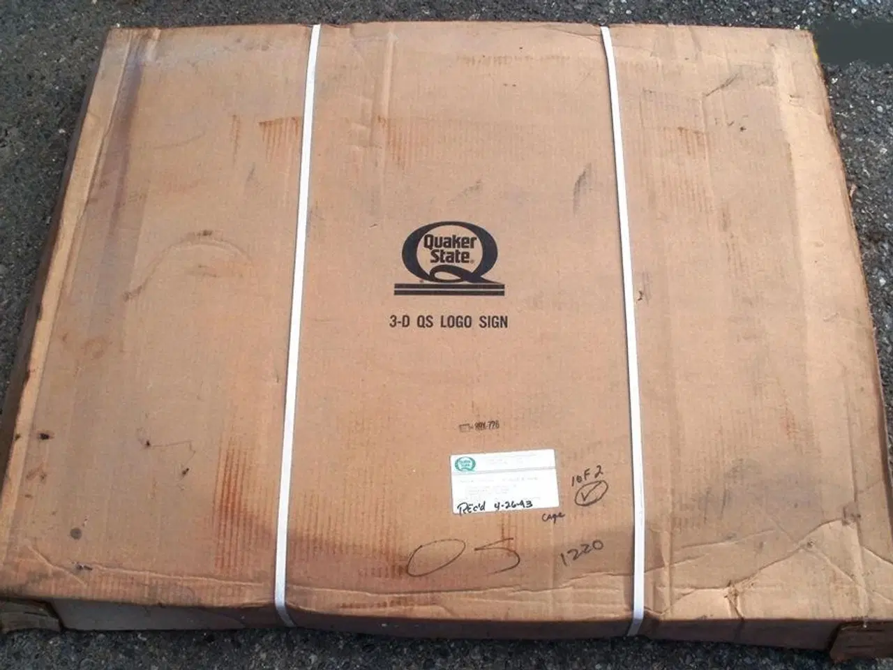 Billede 4 - Stor flot Quaker State skilt.