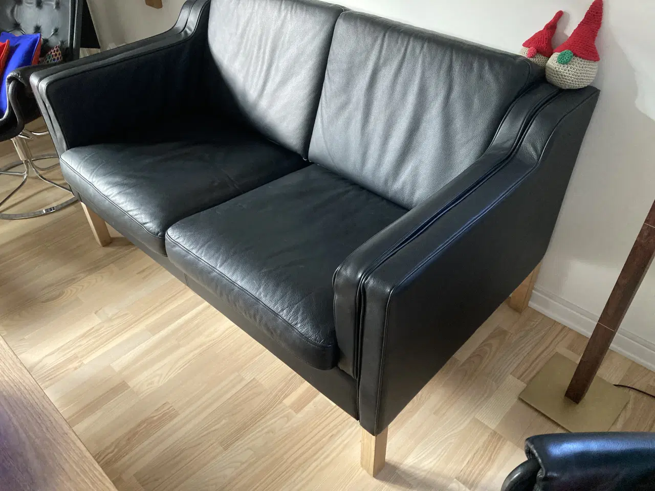 Billede 2 - 2 personers læder sofa
