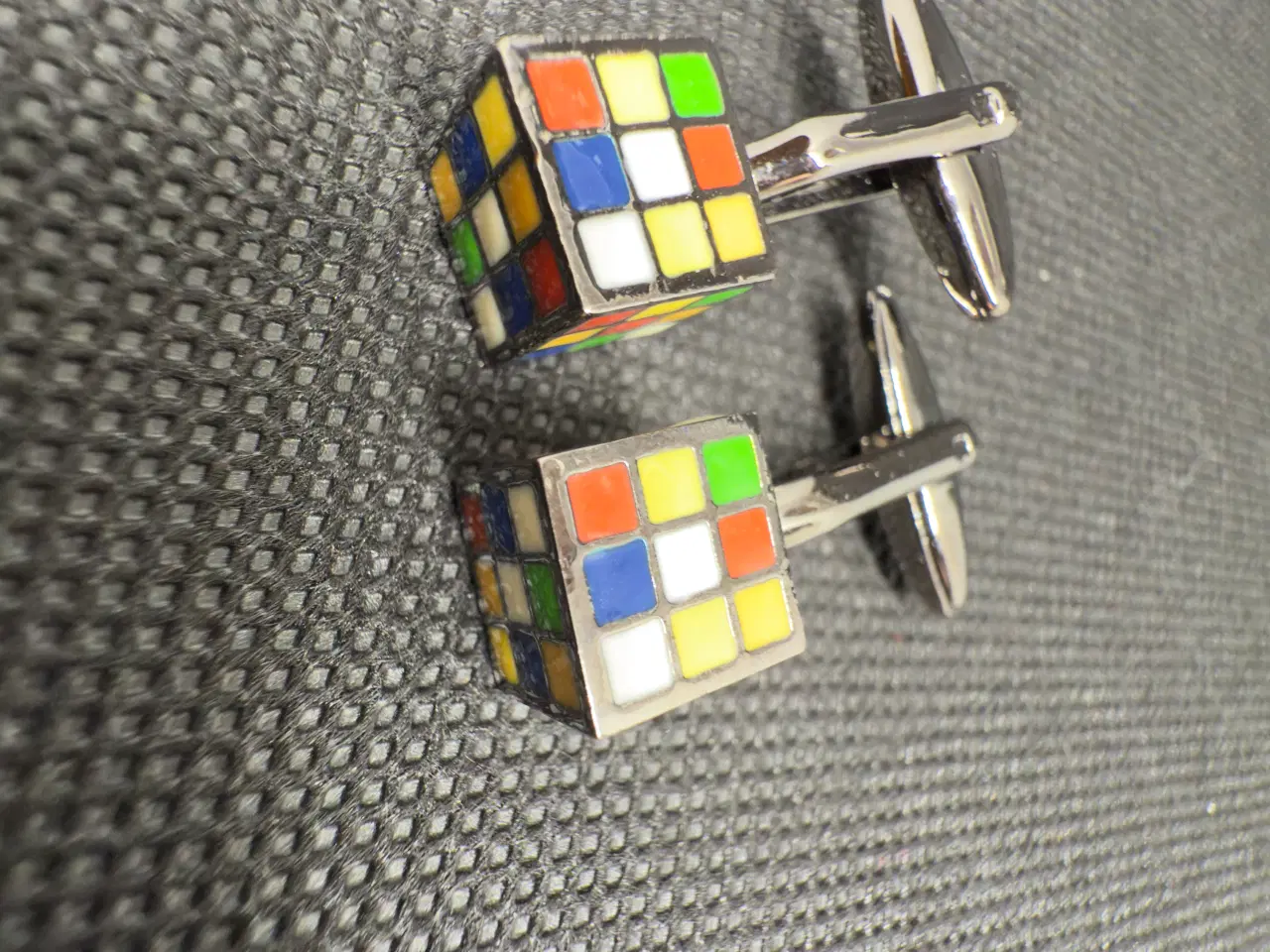 Billede 5 - Rubik’s Cube manchetknapper – retro design