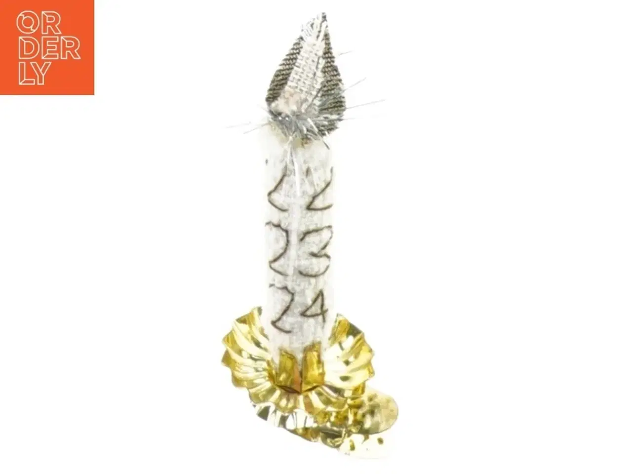 Billede 1 - Lille kirstejn, håndlavet julepynt fra Ditte Degn (str. 12 x 5 cm)