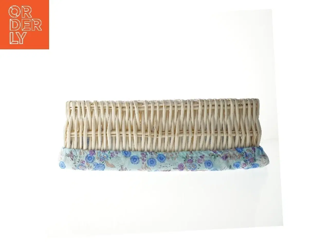 Billede 4 - Flettet kurv med blomsterprint betræk