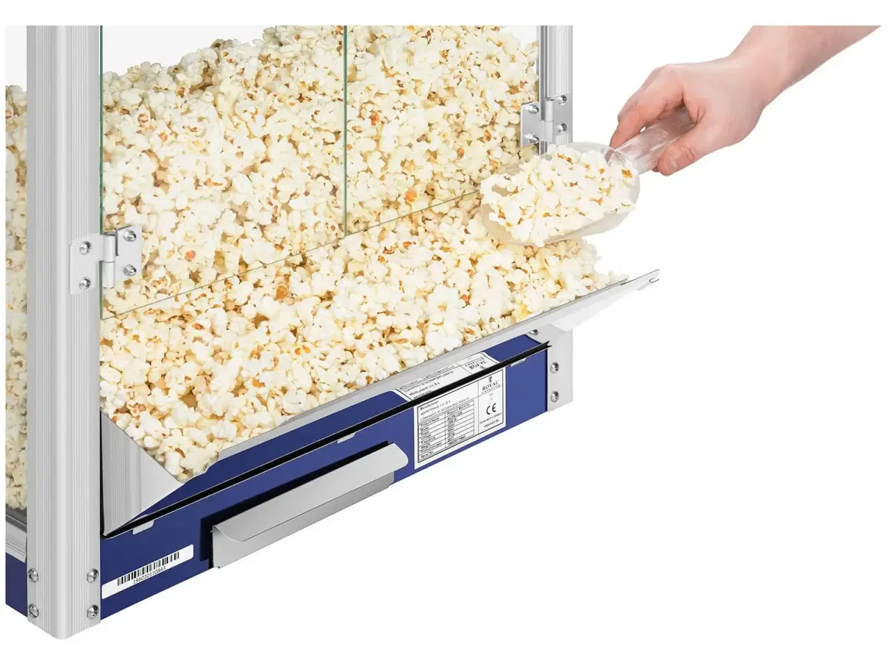 Billede 7 - Popcornmaskine 88 L – 1350 W – blå – 8 ounce