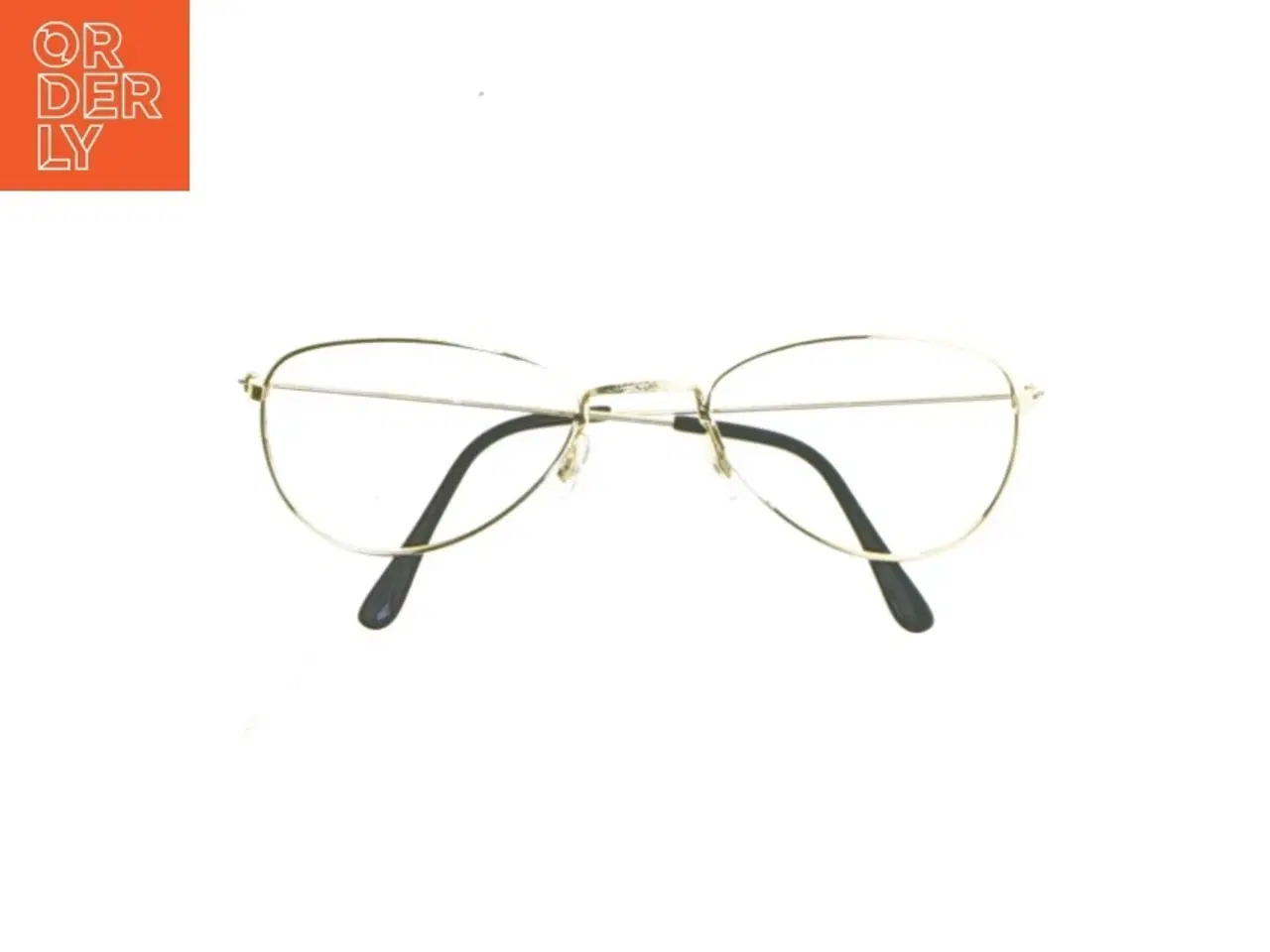 Billede 1 - Guldfarvede briller med metalramme (str. 14,5 cm)