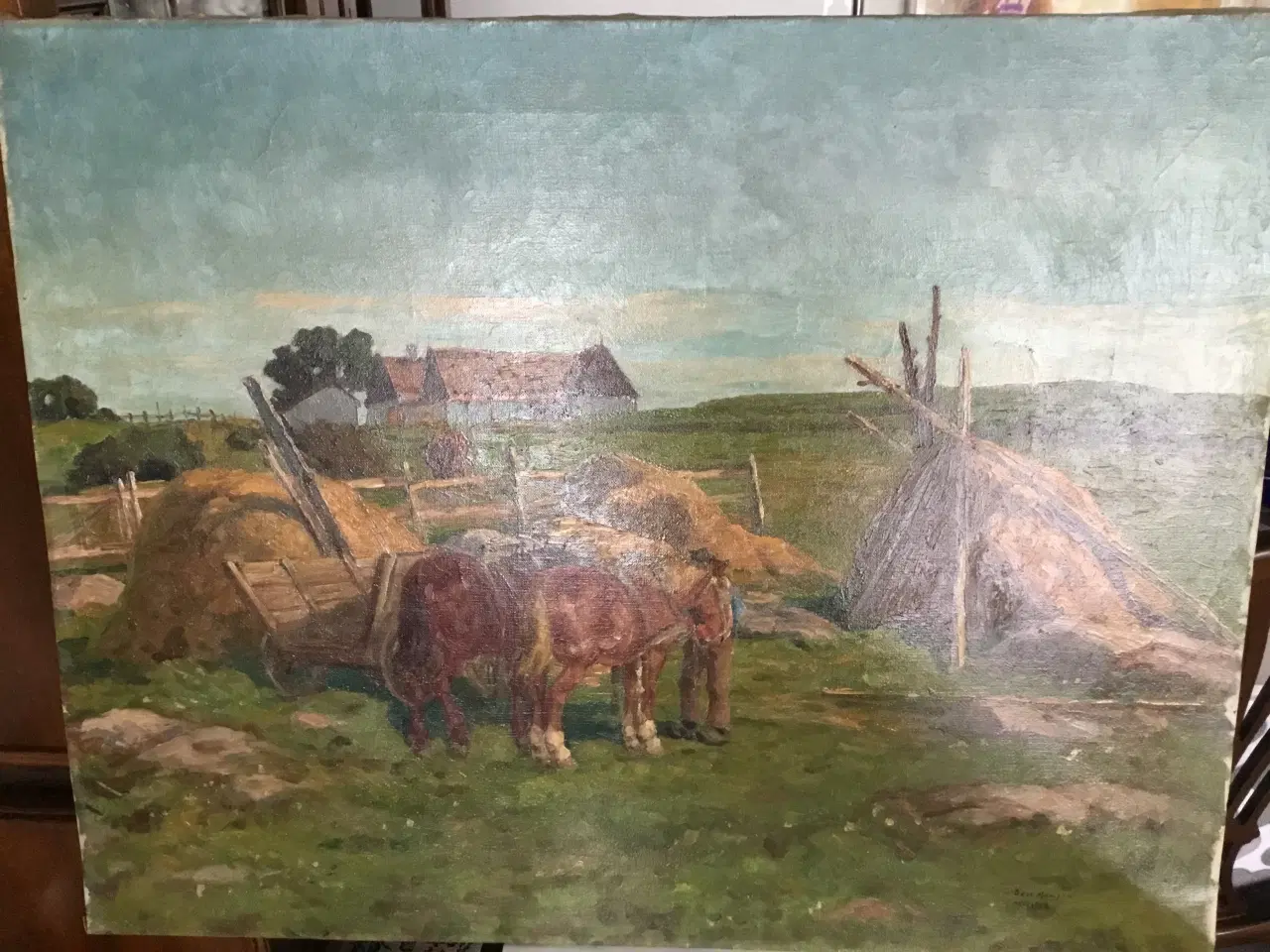 Billede 1 - Oliemaleri af Axel Hansen