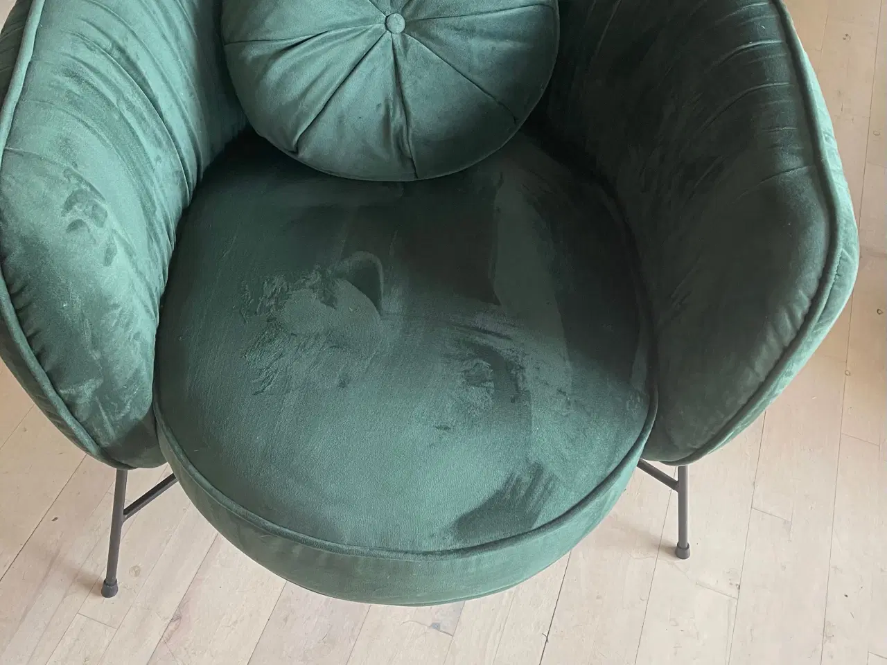 Billede 2 - 2 x grønne velour lænestole