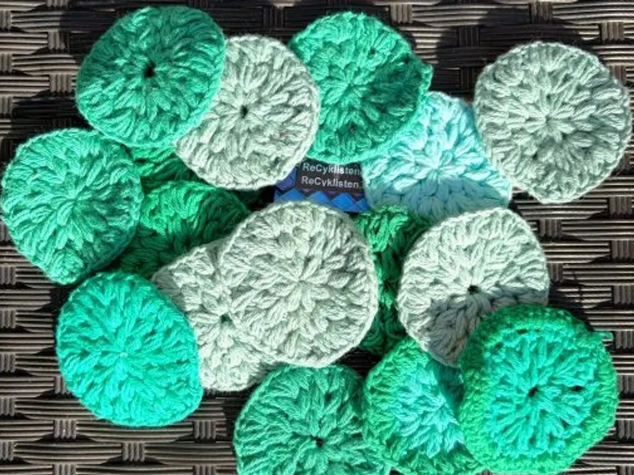 Billede 2 - 16 bomuldsrondeller. Spar ressourcer.