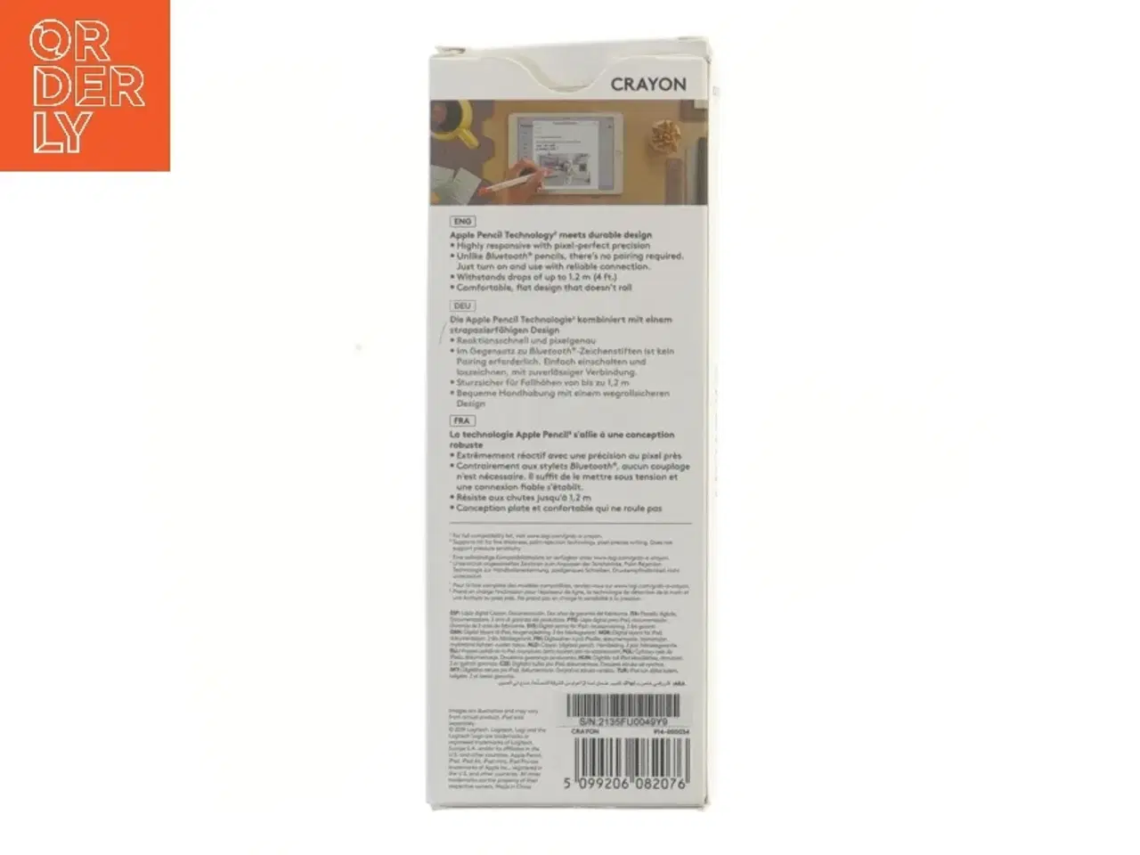 Billede 2 - Logitech Crayon – Digital Pen til iPad (Apple Pencil alternativ)