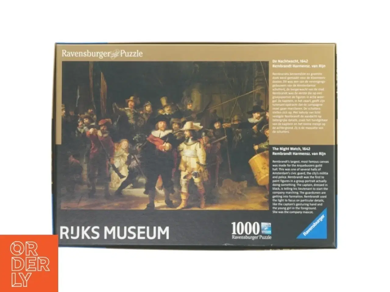 Billede 4 - Ravensburger puslespil med motiv fra Rijksmuseum (str. 1000 brikker)