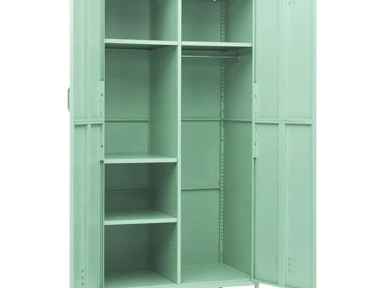 Billede 7 - Klædeskab 90x50x180 cm stål mintgrøn
